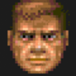 An animated gif of Doomguy's various facial expressions